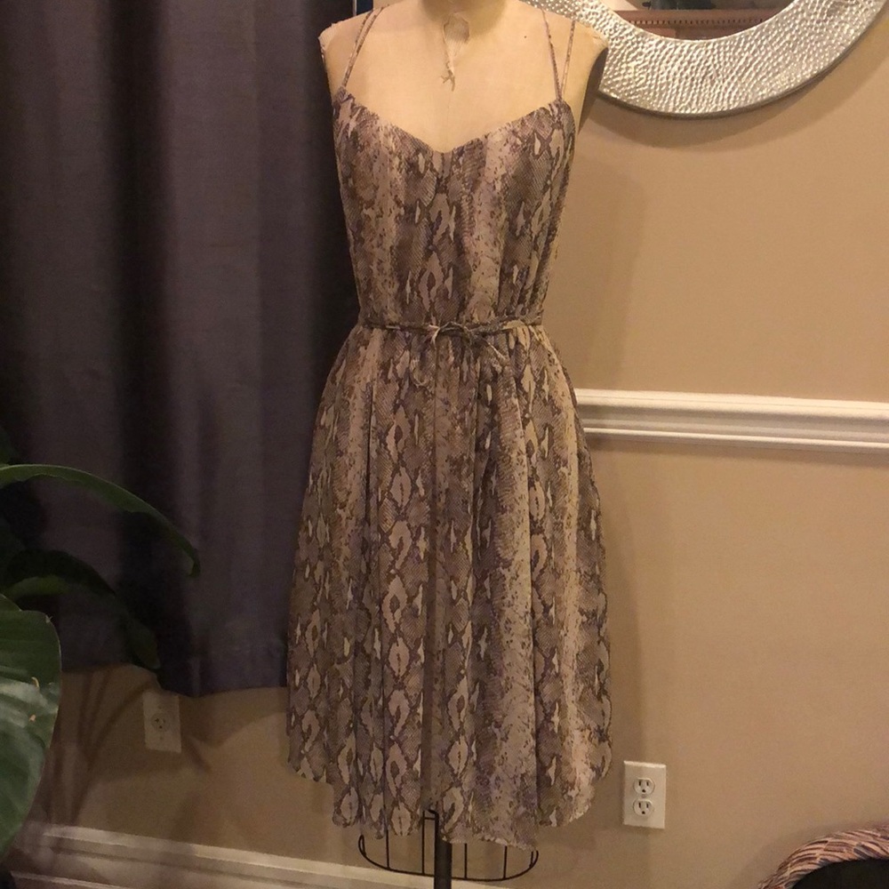 Banana Republic Python Print Dress
